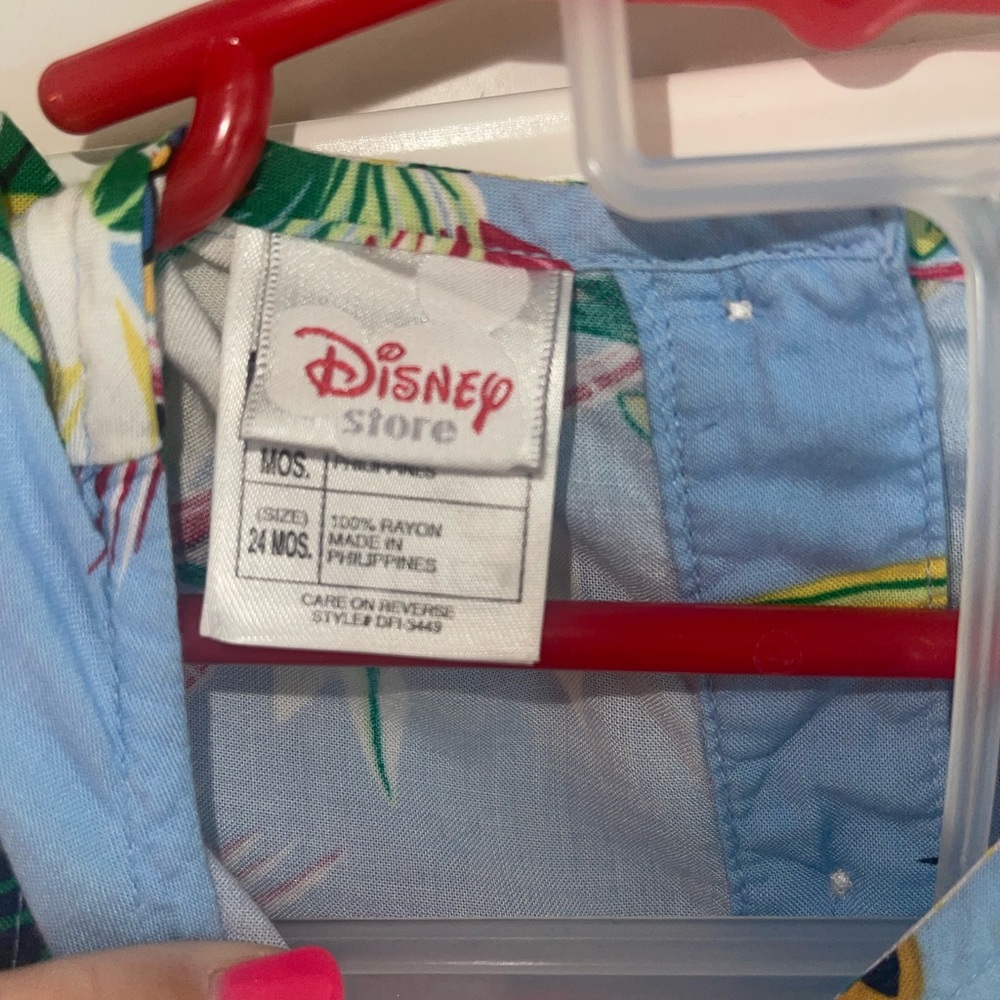 Disney Store Infant Toddler Hawaiian Dress 24 Months Mickey Mouse Minnie Mouse - Picture 4 of 5